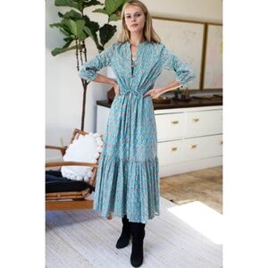 Emerson Fry India Collection Maxi Dress XS EUC